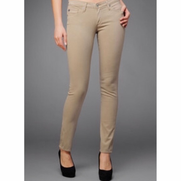 Ag Adriano Goldschmied Denim - AG The Stilt Jeans in Camel Sateen Ag Adriano Goldschmied Denim - AG The Stilt Jeans in Camel Sateen
